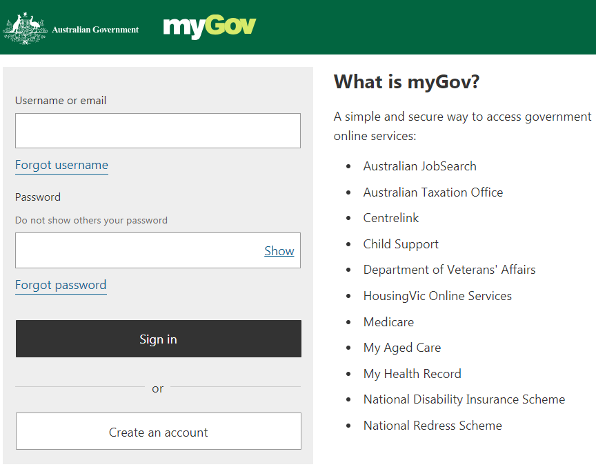 Checking MyGov Account Instruction Guide App SuperWiser